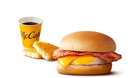 ベーコンエッグメニュー 価格、栄養、カロリー